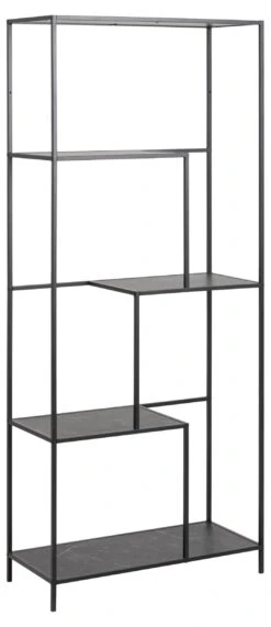 Wandrek Infinity 170 Cm Met 3 Zwevende Legplanken - Zwart/marmer -Emob E15C9825 F786 4397 9F31 ECDEF6268E13 65cc