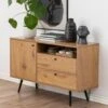 Commode Wilhelm 1 Deur & 2 Lades - Wilde Eik