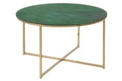 Salontafel Alisma ø80cm - Groen Marmer/ Goud -Emob EEC29C80 5953 4291 A520 ADE21695ED0F 1a6d