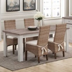 Verlengbare Eettafel Elayza 170/190cm - Grijze Eik