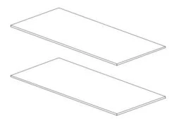 2 Extra Legplanken Voor Kledingkast Emily 4 Deuren