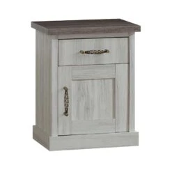 Nachtkastje Emily Landelijk - Grijs