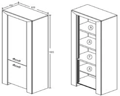 Buffetkast Talent -Emob Elvis barkast deur e8b8