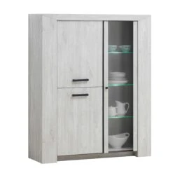 Vitrinekast Talent - Lichte Eik