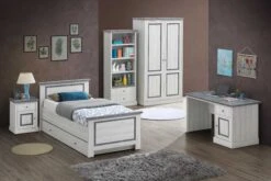 Bed Hannelore - Eik Met Betonlook Afwerking -Emob Emma 2d kamer HD 0667