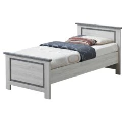 Bed Hannelore - Eik Met Betonlook Afwerking -Emob Emma bed 90 HD dc6f