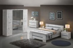 Nachtkastje Forever 1 Lade - Grijs -Emob Evi bedroom 7037