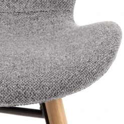 Stoffen Stoel Tilda Met Schuine Poten - Grijs/eik -Emob F606DC6F 6F32 4CF1 97EC 17A973B17D7A 9f6f