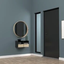 Zwevend Nachtkastje Jolie 1 Lade - Zwart/beige -Emob F695E634 685B 4F93 8A6D 295B8B2A9F19 9d55