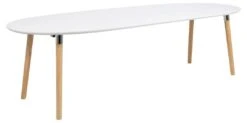 Verlengbare Eettafel Benjamin 170/270x100cm - Wit/ Eik -Emob F95BBAF7 4732 42B1 B4E2 09379FB92B25 adef
