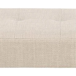 Halbankje Gloria Zwart Stalen Onderstel, Getuft 95x38x45 Cm - Beige -Emob FCCBA14E 8C20 4A1A 816C 739BECD6E134 8c1f