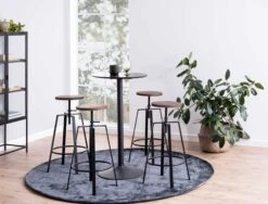 Bartafel Ibiza Ø60 - Zwart -Emob H000019791 8 c8b6