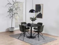 Ronde Eettafel Ibiza ø110 Cm - Zwart -Emob H000020291 8 356a