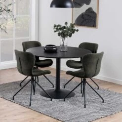 Ronde Eettafel Ibiza ø110 Cm - Zwart