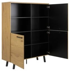 Buffetkast Manon 120cm - Eik/zwart 19 Buffetkast Manon 120cm - Eik/zwart -Emob H000020728 3 735d