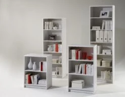 Boekenkast Viviane 60x202cm - Wit 5 Boekenkast Viviane 60x202cm - Wit -Emob Lilly Regale Wei Freisteller Milieu 35 115 17 35 120 13 35 127 17 35 125 1 d15f