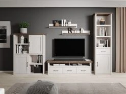 Boekenkast Larnaca - Wit -Emob Luca ABW 1 frontal 8020