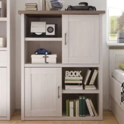 Open Kast Larnaca 106cm Met 2 Deuren - Wit