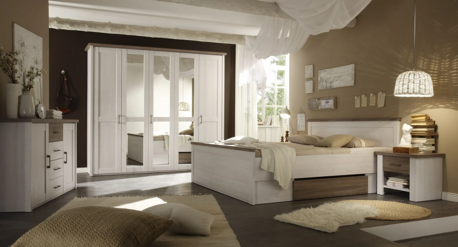 Commode Larnaca 150cm Met 4 Lades & 2 Deuren - Wit - Afbeelding 3