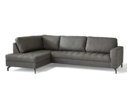 Hoekbank Manetto Links - Antraciet -Emob Mantova 3 378d