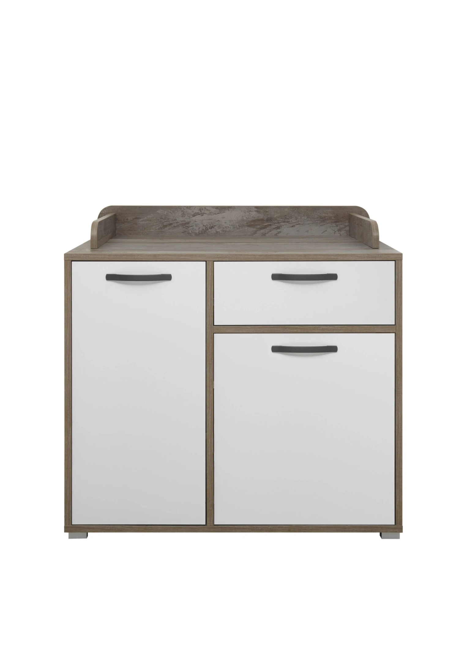 Commode Petrus Met 2 Deuren & 1 Lade - Wit/drijfhout 8 Commode Petrus Met 2 Deuren & 1 Lade - Wit/drijfhout - Afbeelding 8