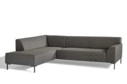 Hoekbank Marcia Links - Antraciet -Emob New Marion 3L 1edb