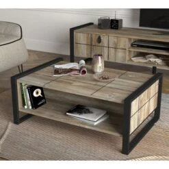 Salontafel Tera Home | 94 X 64 X 38 Cm | Walnut Black