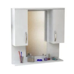 Badkamermeubel Furny Home | 100% Melamine | 18,1 X 80 X 83 Cm | Kleur: Wit -Emob Ontwerp zonder titel 1 c2b7