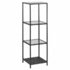 Rek Dover 37cm, 3 Legplanken - Zwart