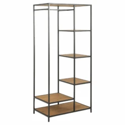 Vestiaire Dover 77cm - Zwart/wilde Eik -Emob Ontwerp zonder titel 42 9940