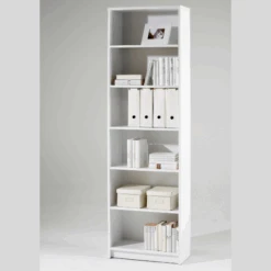 Boekenkast Viviane 60x202cm - Wit