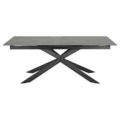 Irwine Rechthoekige Eettafel - Zwart Keramisch Blad, Kruisvoet -Emob Ontwerp zonder titel 47 f157