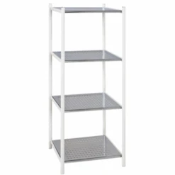 Rek Ayven 4 Legplanken - Wit/grijs