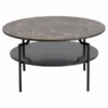 Salontafel Marvin Ø80cm - Bruin Marmer