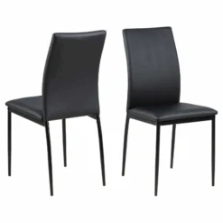 Stoel Demir - Zwart Kunstleder