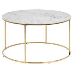 Salontafel Dejan ø80cm - Goud/wit Marmer -Emob Ontwerp zonder titel 7 2c6e