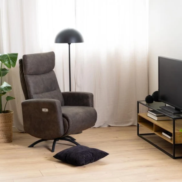 Kamares Relaxfauteuil Antraciet 96 - Gemotoriseerd Met USB". 1 Kamares Relaxfauteuil Antraciet 96 - Gemotoriseerd Met USB".