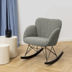 Kelsey Schommelstoel: Orson Grijs/Bruin Met Ritssluiting -Emob Ontwerp zonder titel 87 e2c2