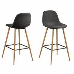 Barstoel Wilhelm - Donkergrijze Stof/eik -Emob Ontwerp zonder titel 2021 12 08T132738.621 fff3