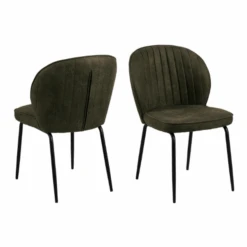 Eetkamerstoel Patri - Olijgroen/zwart -Emob Ontwerp zonder titel 2021 12 09T114708.514 837e