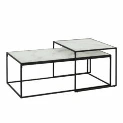 Set Van 2 Salontafels Dejan - Zwart/marmer -Emob Ontwerp zonder titel 2021 12 16T111650.551 8872