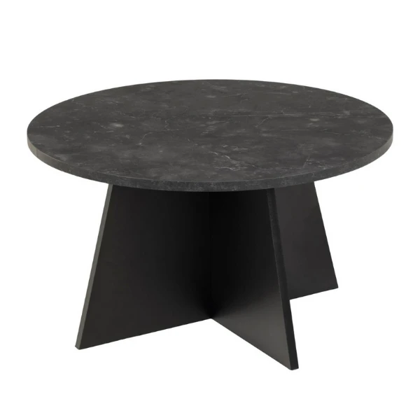 Salontafel Axo ø70cm - Zwart Marmer 9 Salontafel Axo ø70cm - Zwart Marmer - Afbeelding 9