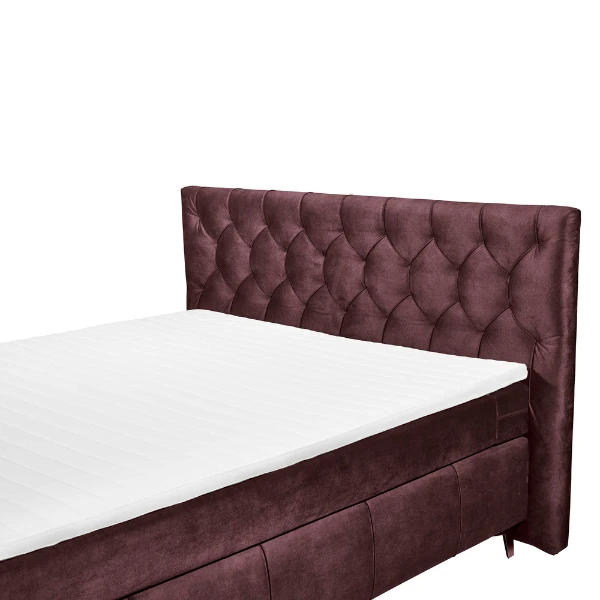 Boxspring Pemberley 180x200cm - Aubergine 2 Boxspring Pemberley 180x200cm - Aubergine - Afbeelding 2