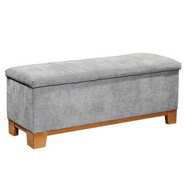 Opbergkoffer Vikram 139x50x58cm - Grijs 5 Opbergkoffer Vikram 139x50x58cm - Grijs - Afbeelding 5