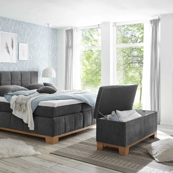 Opbergkoffer Vikram 139x50x58cm - Grafiet 3 Opbergkoffer Vikram 139x50x58cm - Grafiet - Afbeelding 3