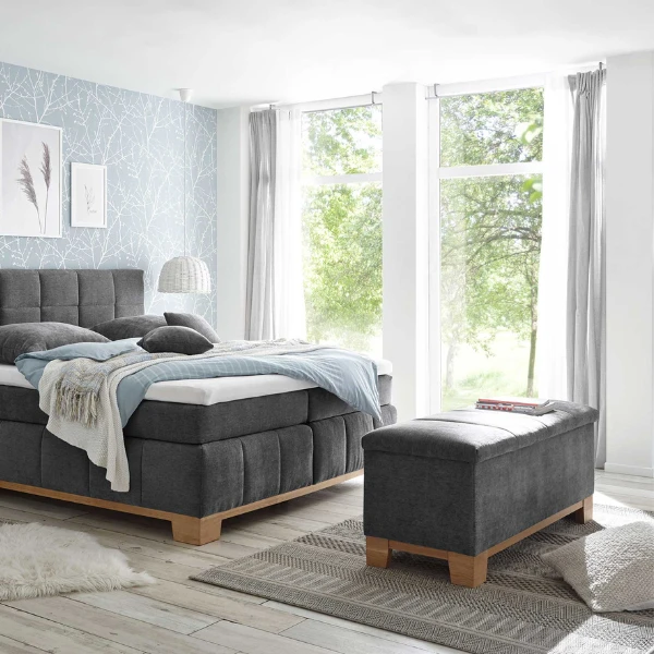 Opbergkoffer Vikram 139x50x58cm - Grafiet 2 Opbergkoffer Vikram 139x50x58cm - Grafiet - Afbeelding 2