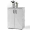 Commode Debby 2 Deuren - Wit/beton