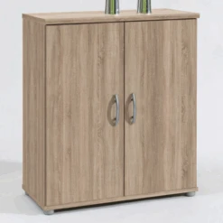 Commode Viviane 60cm Met 2 Deuren - Eik