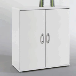 Commode Viviane 60cm Met 2 Deuren - Wit