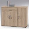 Commode Viviane 90cm Met 3 Deuren & 1 Lade - Eik